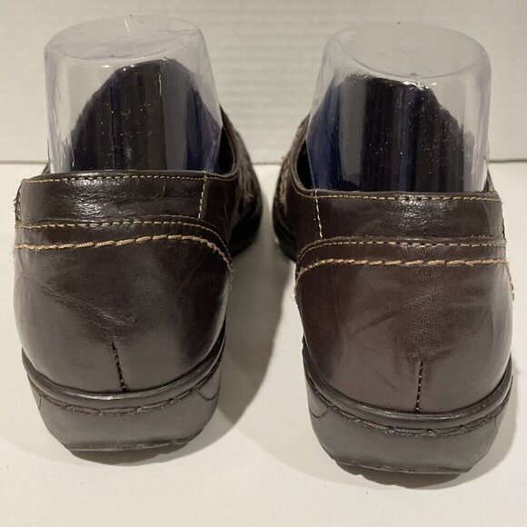 Spring Step Confetti Leather Slip On Shoes Loafer Women 9 / 39 Brown Monk Strap - Picture 7 of 12